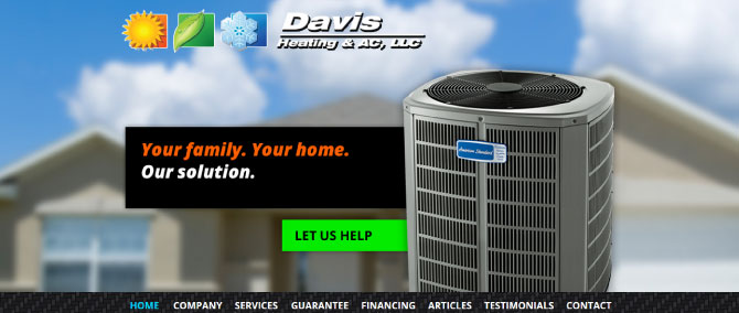 Davis HVAC Heats up with Responsive Site