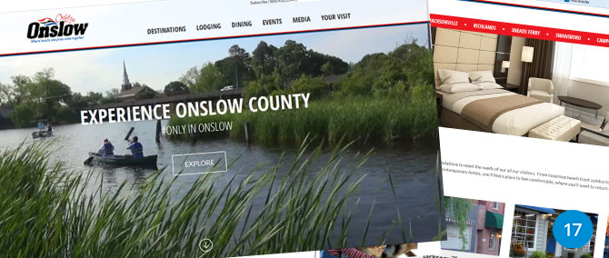 Onslow Tourism Site upgrades User Experience