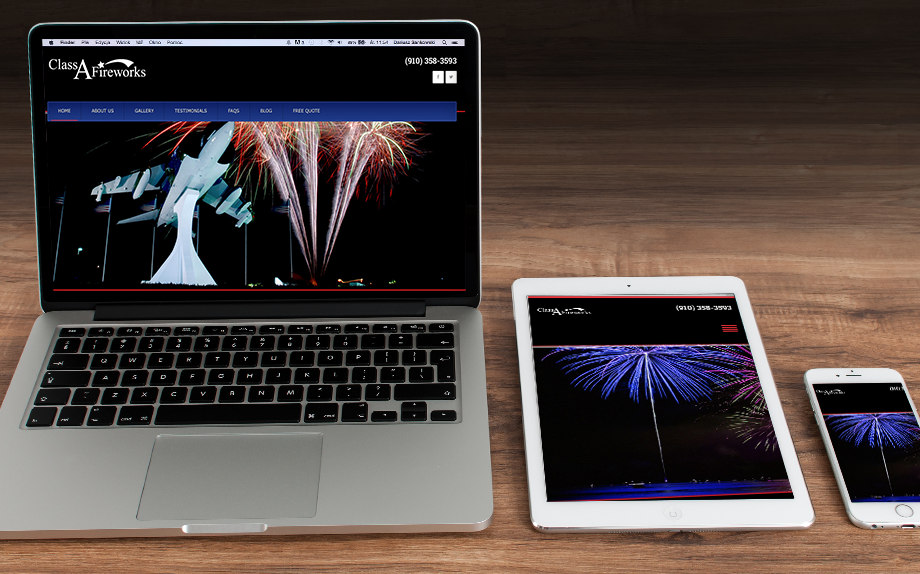 Class A Fireworks Web Design