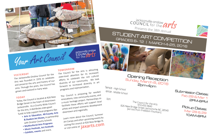 Council for the Arts Print Materials