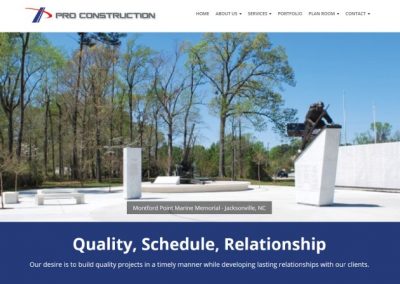 Pro Construction Responsive Website