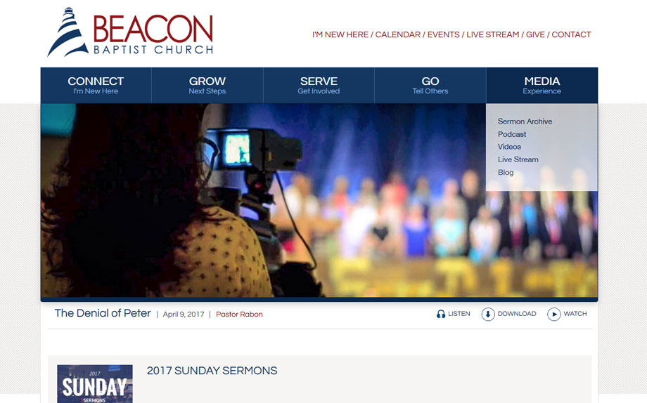 Beacon Baptist Responsive Website
