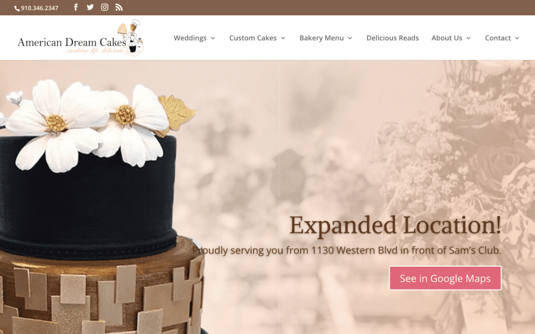 American Dream Cakes: Social Creative & Website Development