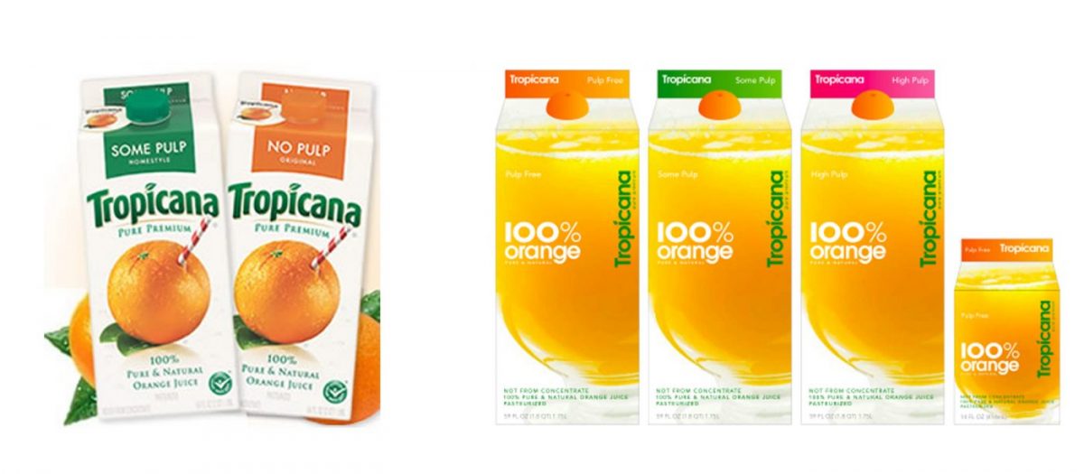 Tropicana Packaging rebrand