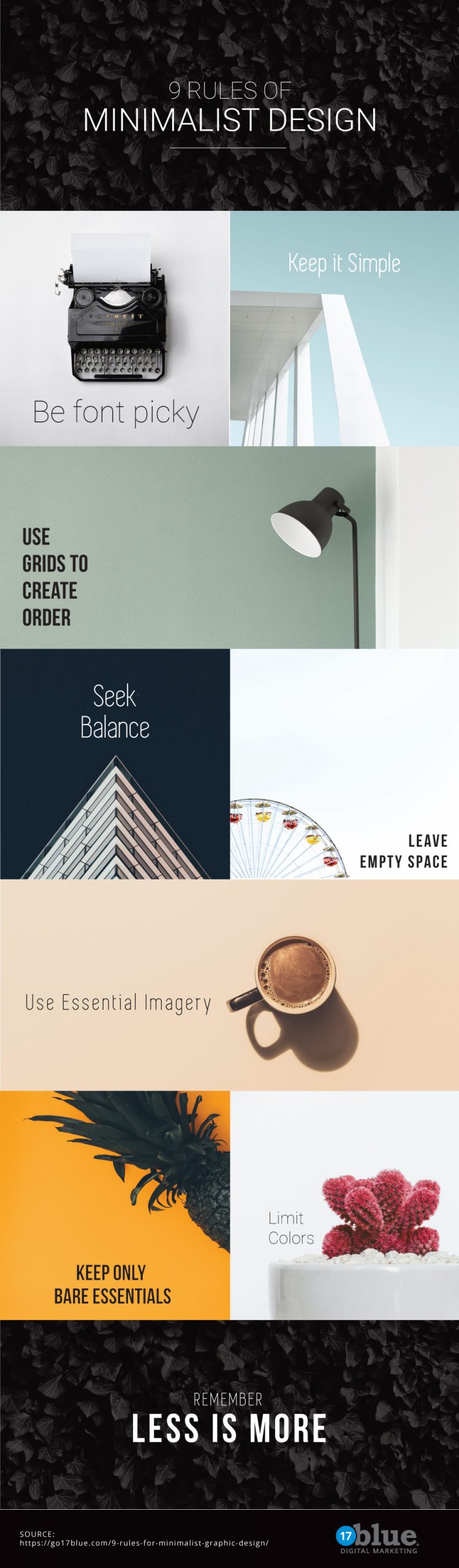 9 rules for minimalist graphic design