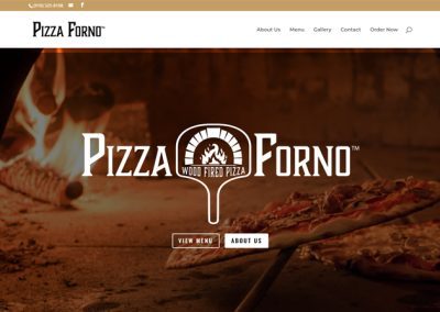 Pizza Forno Website Homepage