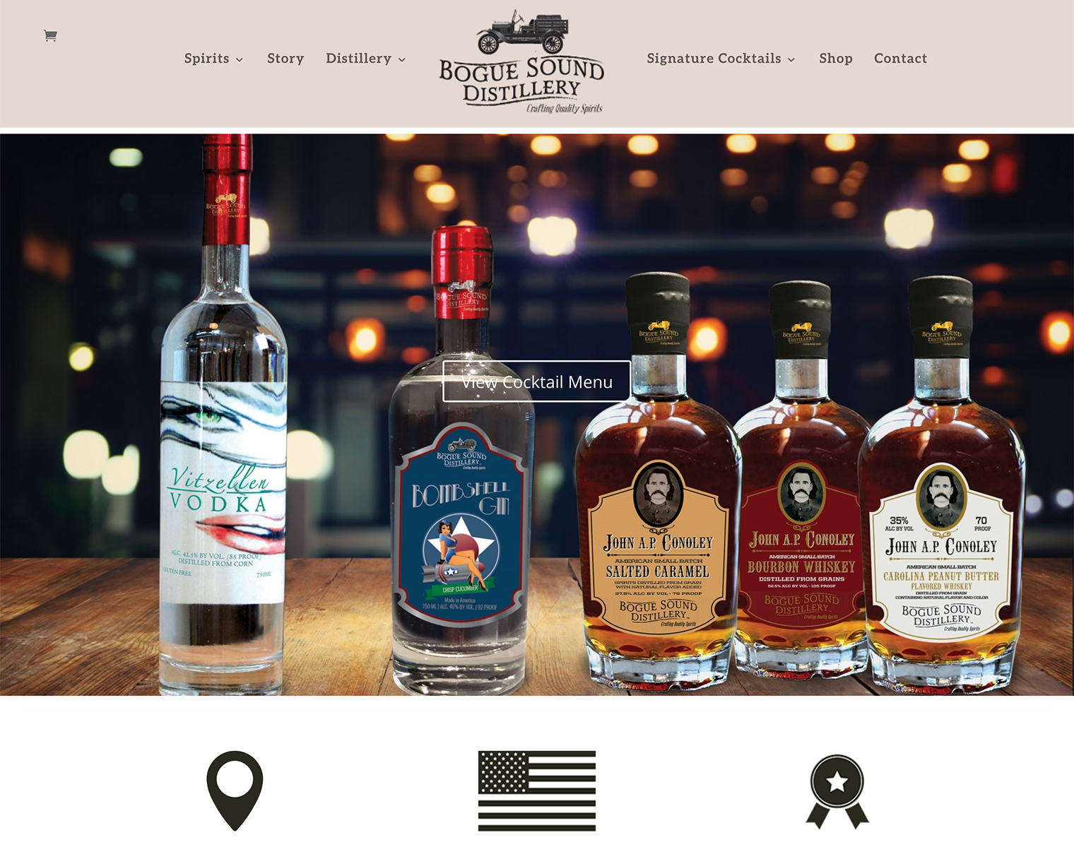 boguesounddistillery_homepage Responsive Website Development & Integrations