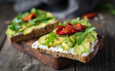 Image of Avacado Toast with fresh toppings.