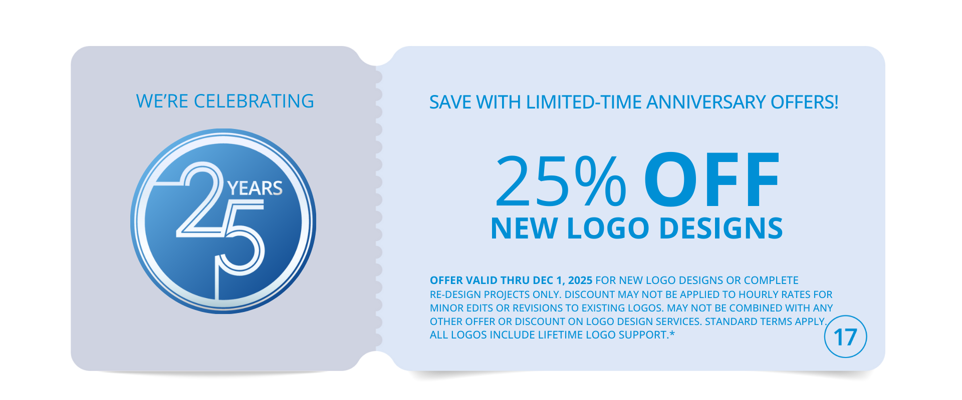 25% Off New Logo Designs